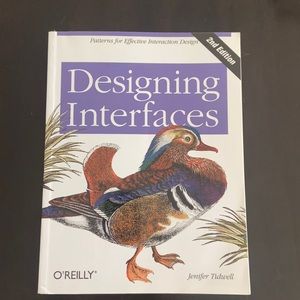 Designing interfaces book 2nd edition by Jenifer Tidwell